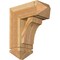 Ekena Millwork Legacy Arts and Crafts Rough Sawn Bracket w/ Offset Brace, Western Red Cedar, 8"W x 18"D x 22"H BKT0806X18X22LEC03RWR - alternate 1